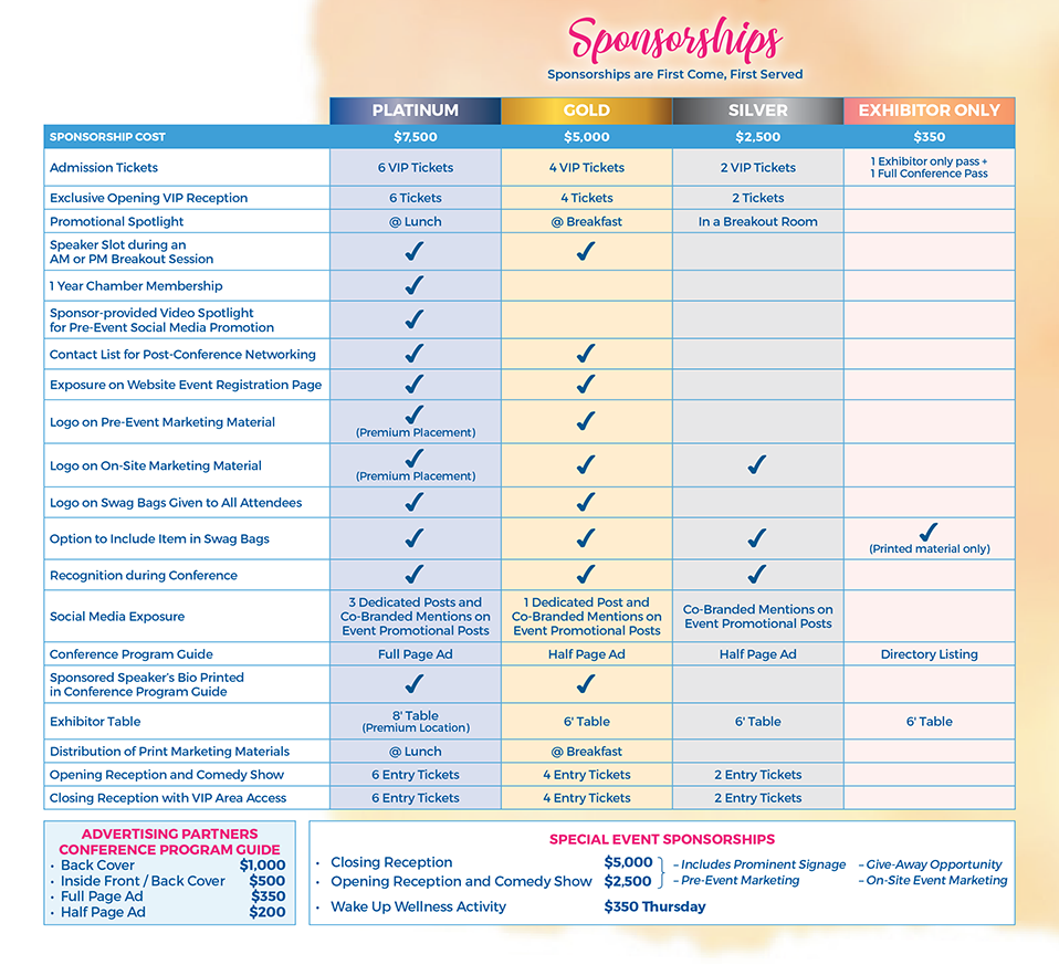 JSCC Women's Conference Sponsorships