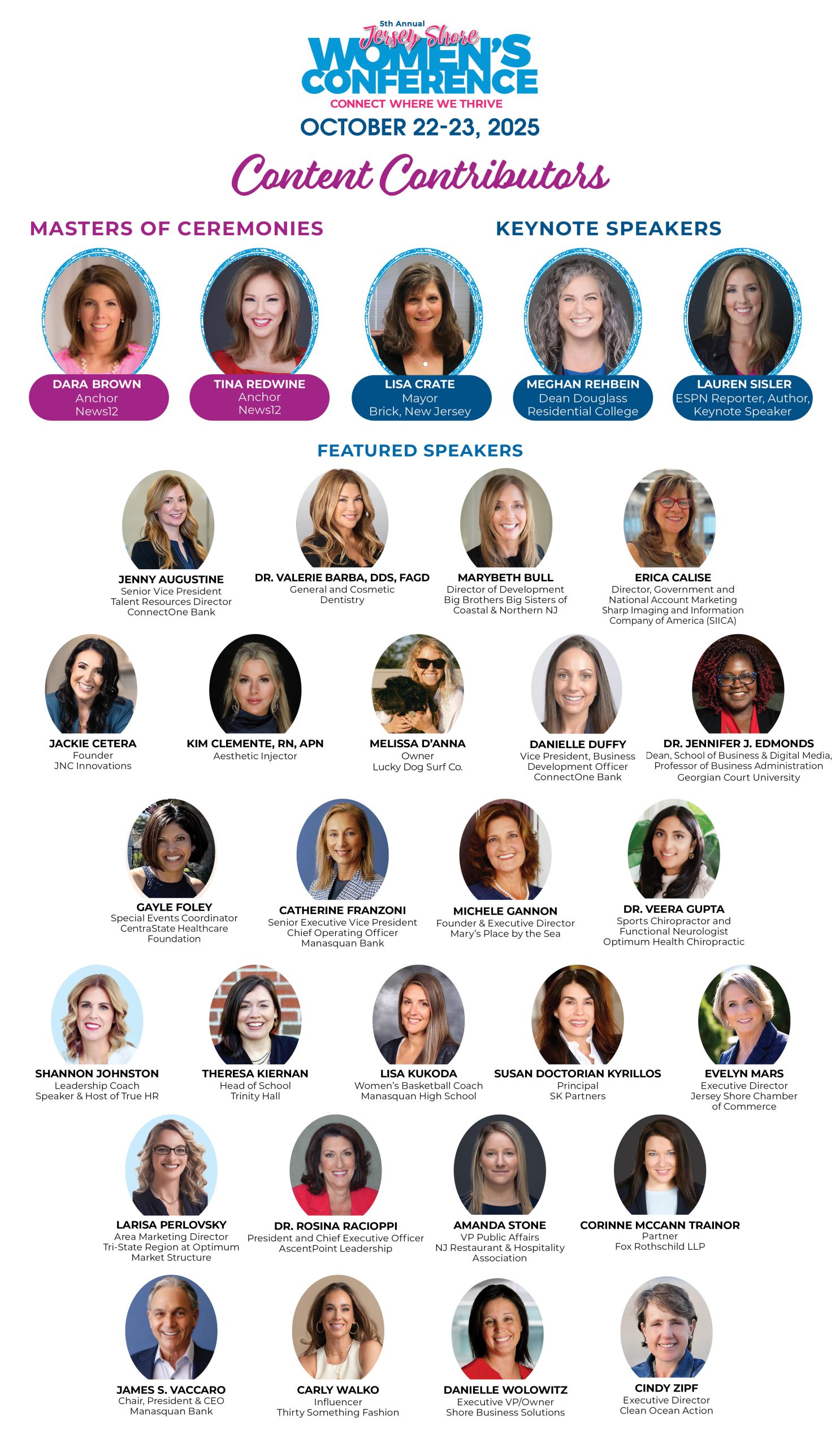 JSCC Women's Conference Contributors